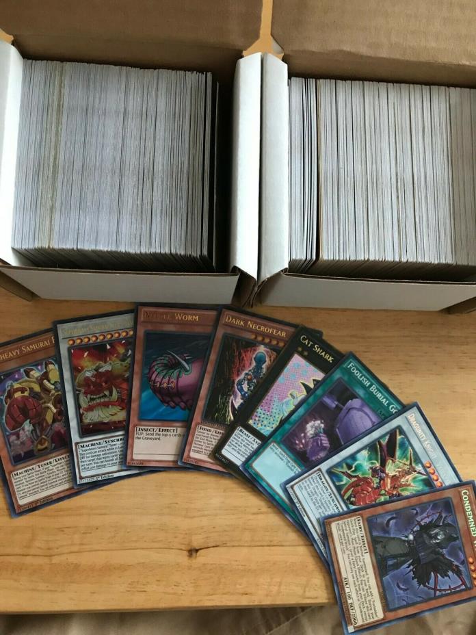 Yugioh Lot 250 Cards. From Mint to Played. 30 Guaranteed Rare to Secret Rare