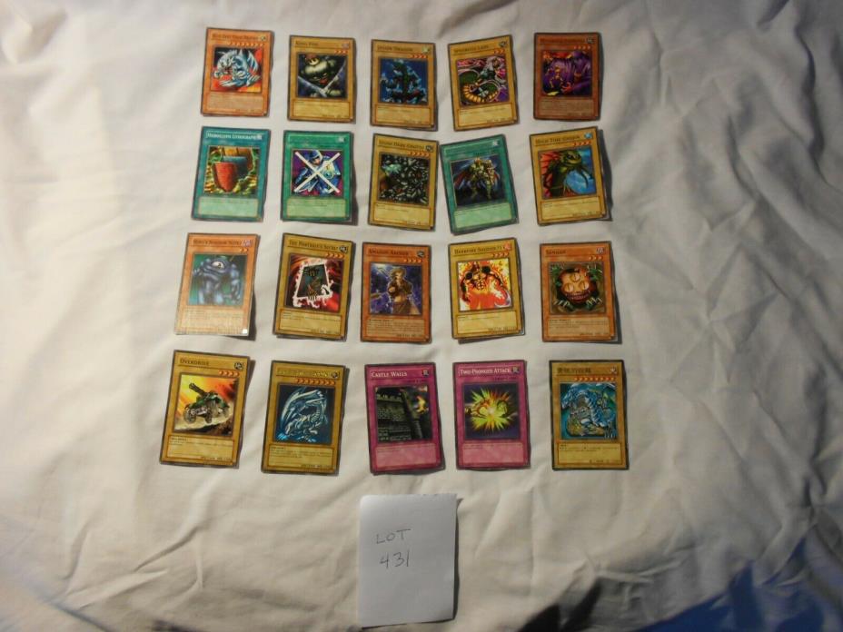 YU-GI-OH! CARDS,NEAR MINT CONDITION,20 COUNT,LOT 431,8 OZ