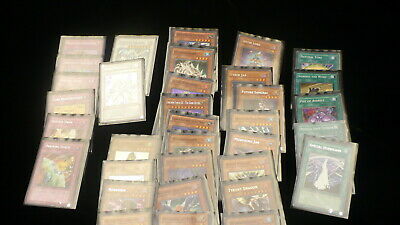 YU GI OH  Konami 1996 trading cards lot 42 stardust dragon nitro warrior sleeves