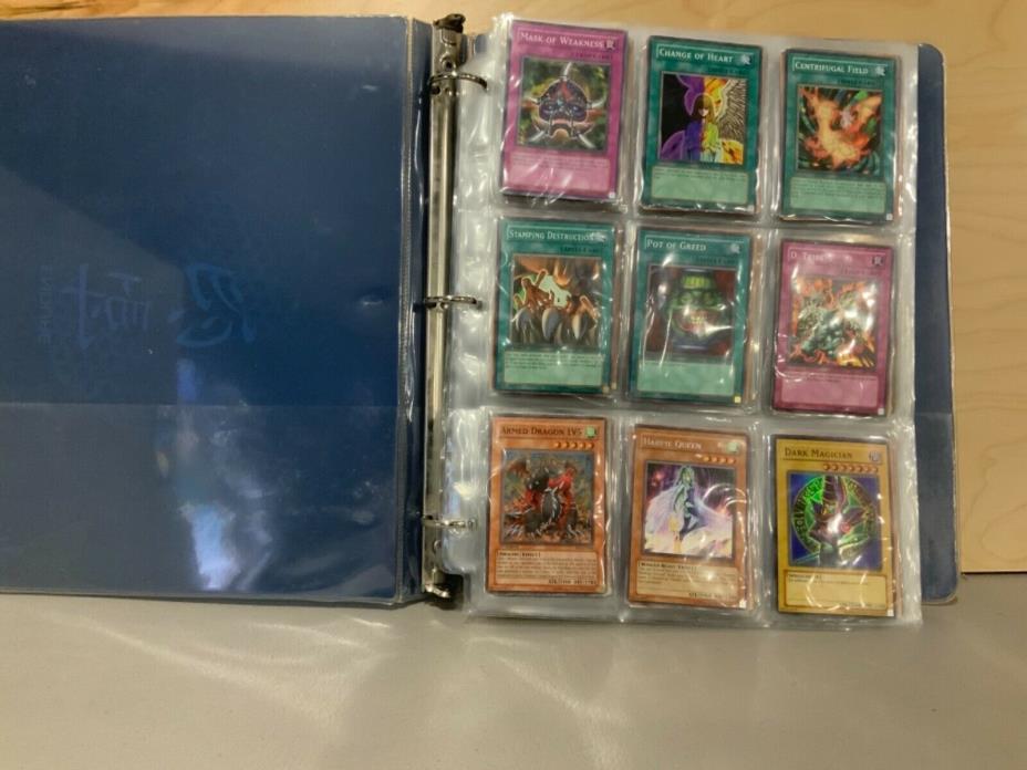 Lot of 294 Yugioh cards 1996 all types in binder