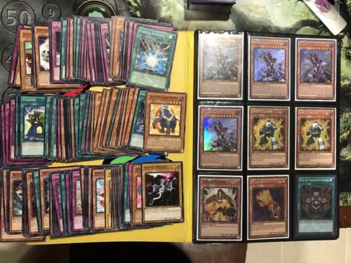 Yugioh Card Collection Lot 356 Foil Cards + rares/Commons/ binder!!!!