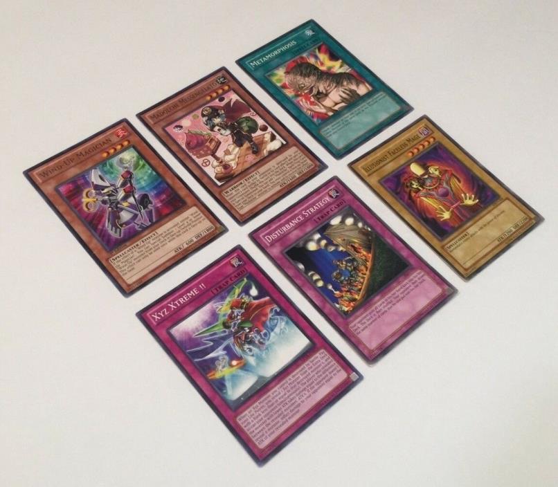 LOT of 6 Yu-Gi-Oh CCG Cards Wind-Up Magician Madolche Messengelato Metamorphosis