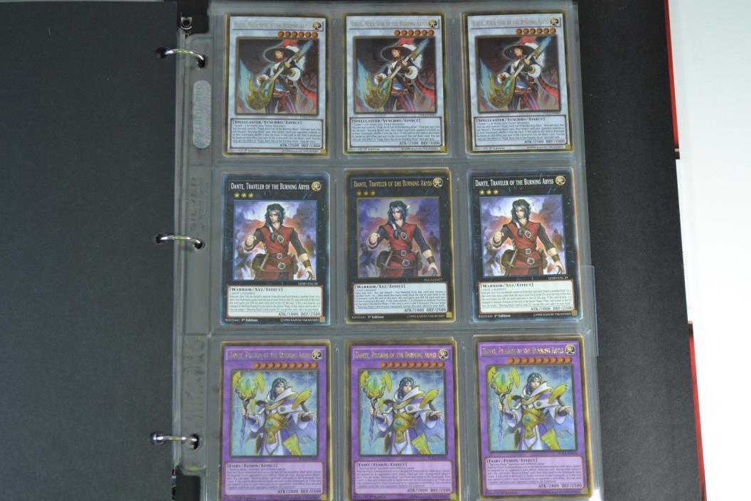Yugioh Burning Abyss 4 Lot Deck Collection 49 Cards 35 Rares Dante