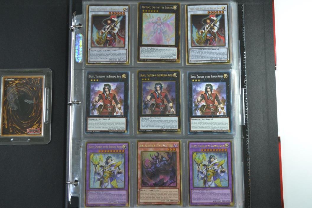 Yugioh Burning Abyss 3 Lot Deck Collection 48 Cards 34 Rares Dante Beatrice