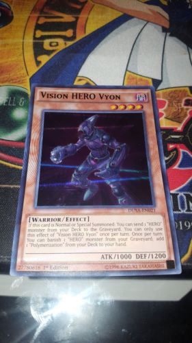 Yugioh Vision HERO Vyon 1st Edition Ultra Rare DUSA-EN034 NM