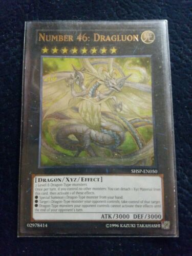 Yu-Gi-Oh! Number 46: Dragluon-SHSP-EN050-Ultimate Rare-Unlimited NM