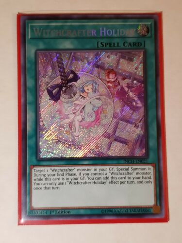 WITCHCRAFTER HOLIDAY x1 Secret Rare INCH-EN021 The Infinity Chasers YuGiOh mint