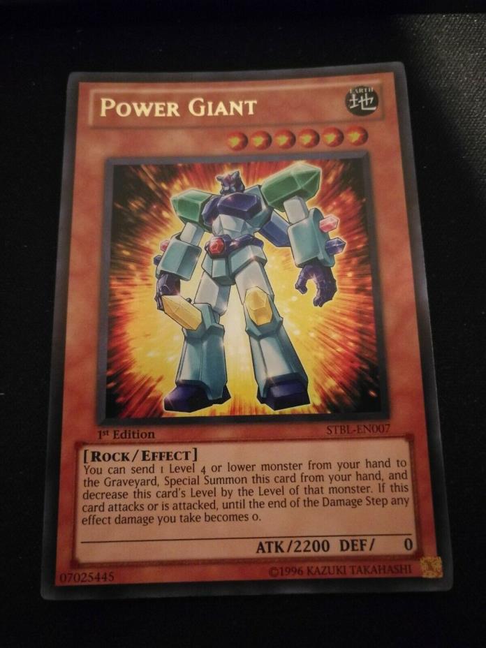 Yu-Gi-Oh! Power Giant STBL-EN007 Ultra Rare 1st Edition Near Mint