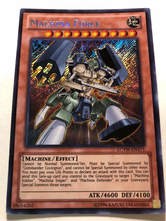 Yugioh Machina Force LCYW-EN171 Secret Rare Unlimited Edition Near Mint