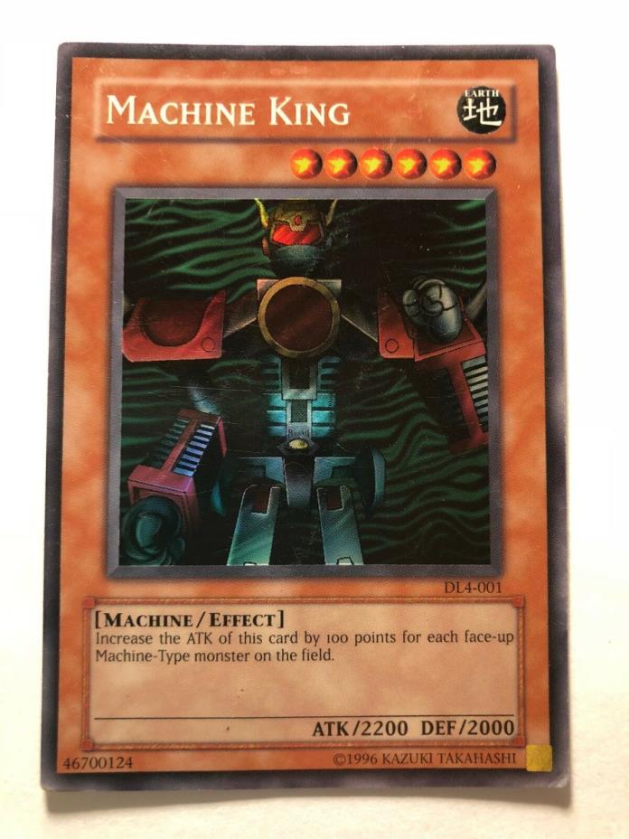 Yugioh Machine King DL4-001 Super Rare Limited Edition Heavily Played