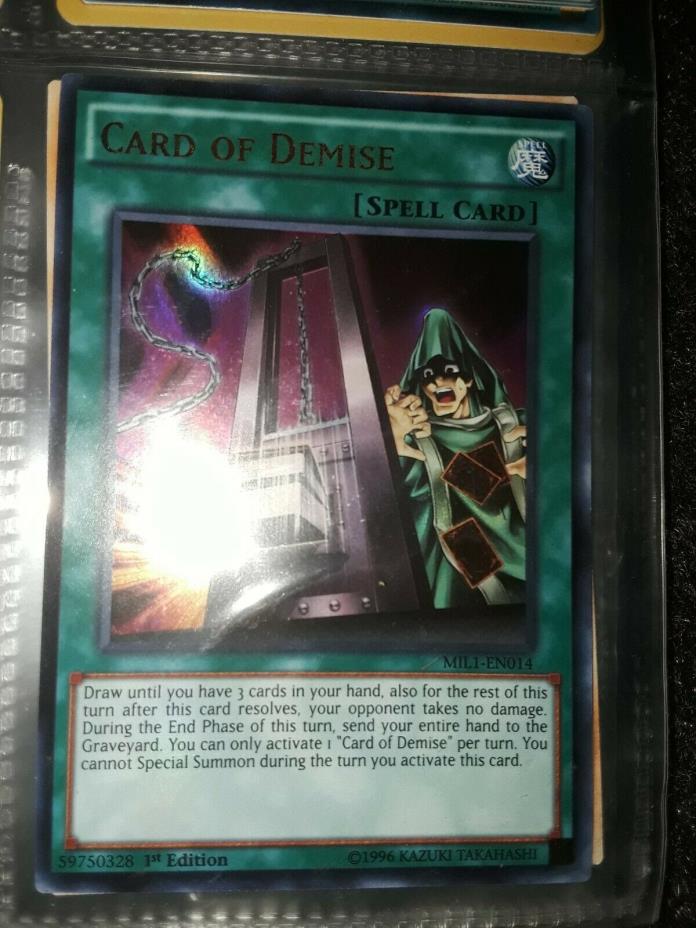 New Yu-Gi-Oh! Card of Demise 1st Edition Ultra Rare MIL1-014