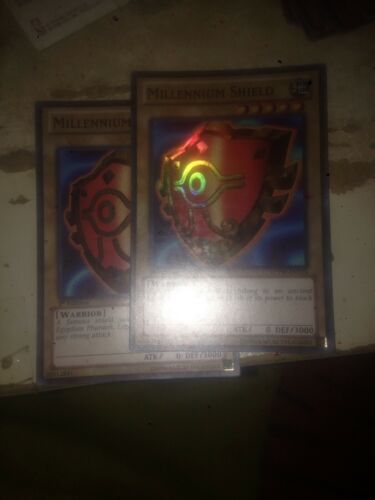 Yugioh: 2x Millennium Shield - LCYW-EN159 - Super Rare - 1st ed