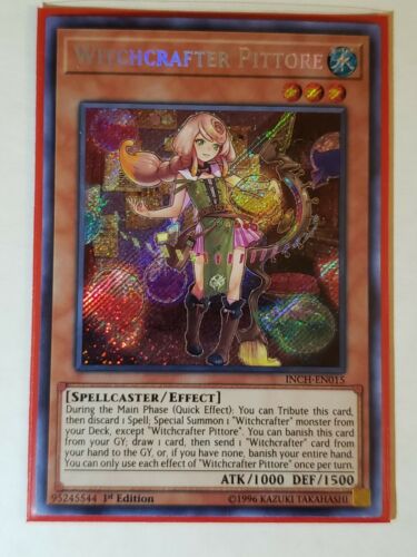 x1 Witchcrafter Pittore - INCH-EN015 - Secret Rare - 1st Edition Yu-Gi-Oh! M/NM
