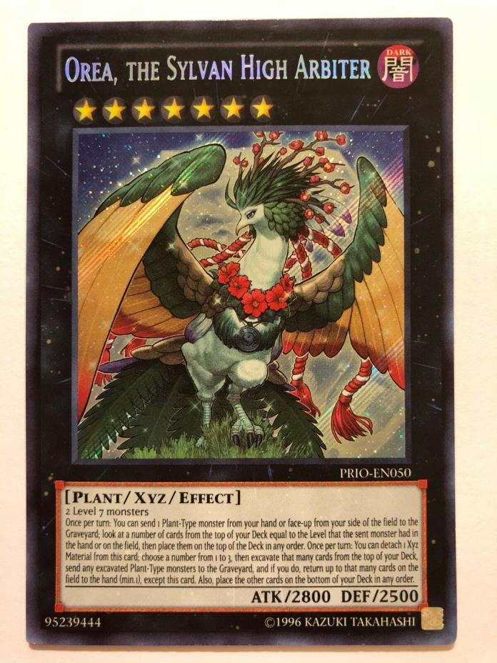 Yugioh Orea, the Sylvan High Arbiter PRIO-EN050 Secret Rare Unlimited Edition