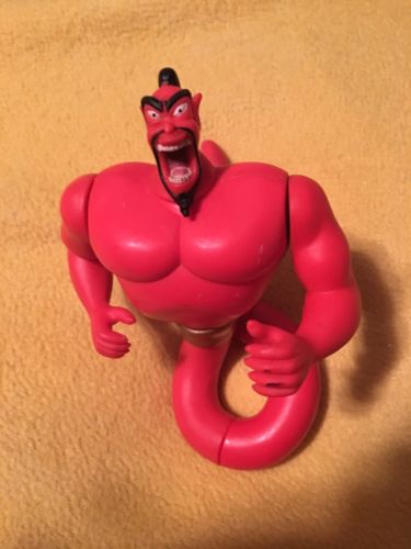 Vintage Disney Aladdin - Red Jafar Genie Action Figure - 1993 Mattel USED