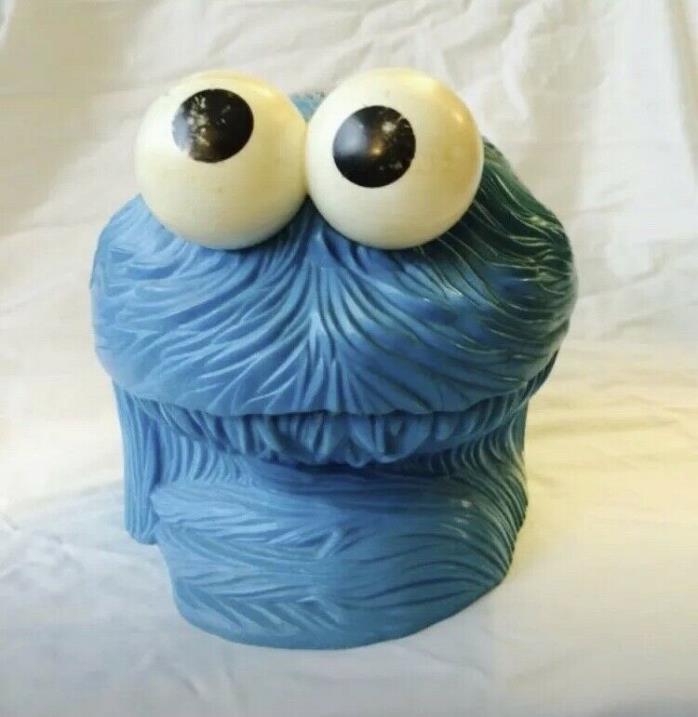 1982 Sesame Street Cookie Monster Block Shape Muncher Sorter by Hasbro Preschool