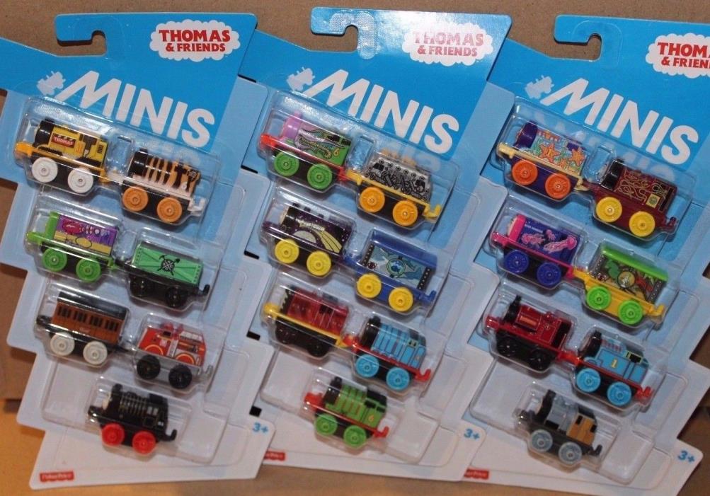 Thomas Minis LOT 7 Pack Set Octopus Starfish Tiger 2017 ALL NEW 21 Total Friends