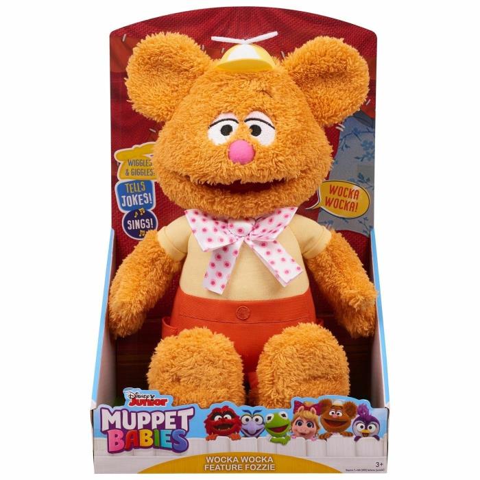 Disney Muppet Babies WOCKA WOCKA FOZZY Wiggles Sings Giggles Plush Bear