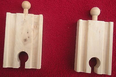Thomas The Tank Engine 2 Wooden Tracks 2 inch Male/Female Connections Friends