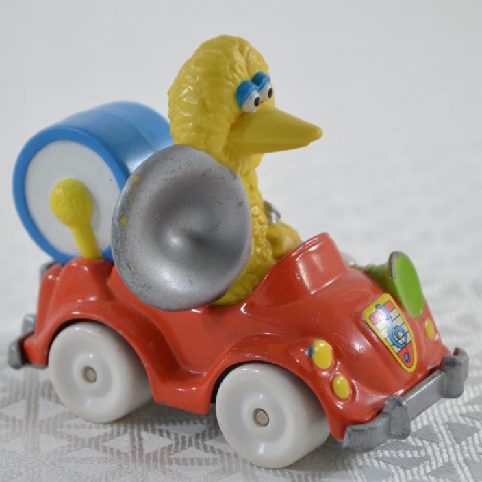 Vtg Sesame Street BIG BIRD Muppets Inc Playskool Die Cast Music Theme Car 1987