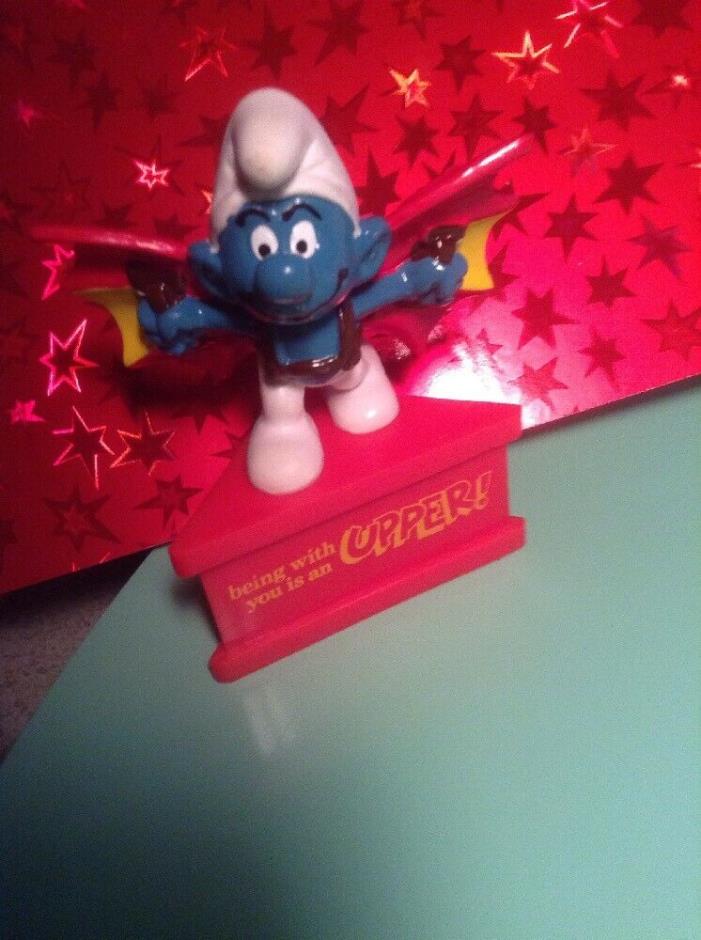 Vintage Smurf A Gram Being With You Is An Upper-Scleich Peyo