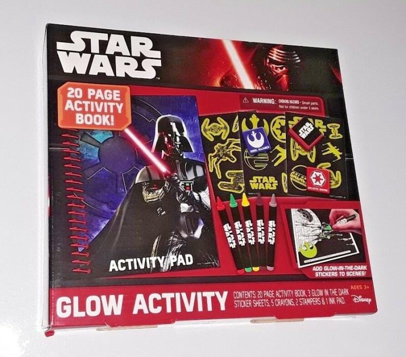 New Tara Disney 2015 Star Wars 20 page Activity Book GlowActivity FactorySealed