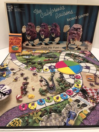 The California Raisins Collectible Vintage Board Game 1987