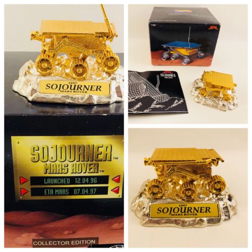 Hot Wheels Sojourner Mars Rover 24H Gold Plated (1996) Model Toy Vehicle 17987