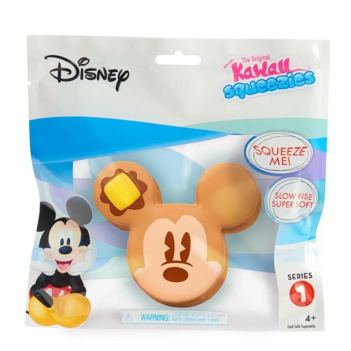 Disney Mickey Pancake Series 1 Kawaii Squeezies - New in Sealed Package