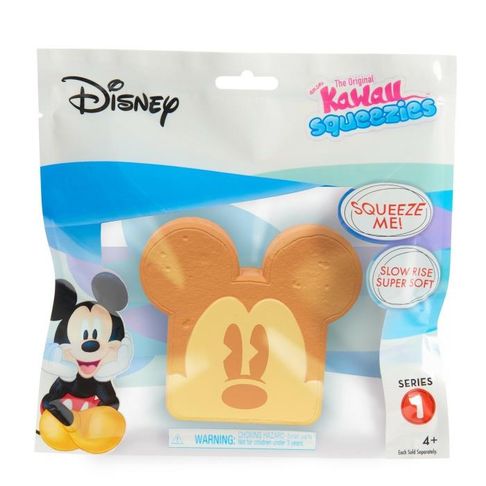 Disney Mickey Toast Series 1 Kawaii Squeezies - New in Sealed Package