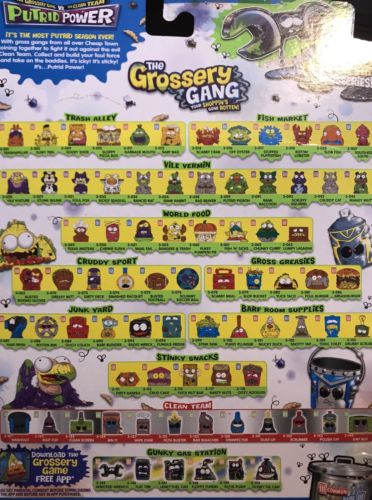 The Grossery Gang Series 3  PUTRID POWER - 20 RANDOM NO DUPLICATES collectibles