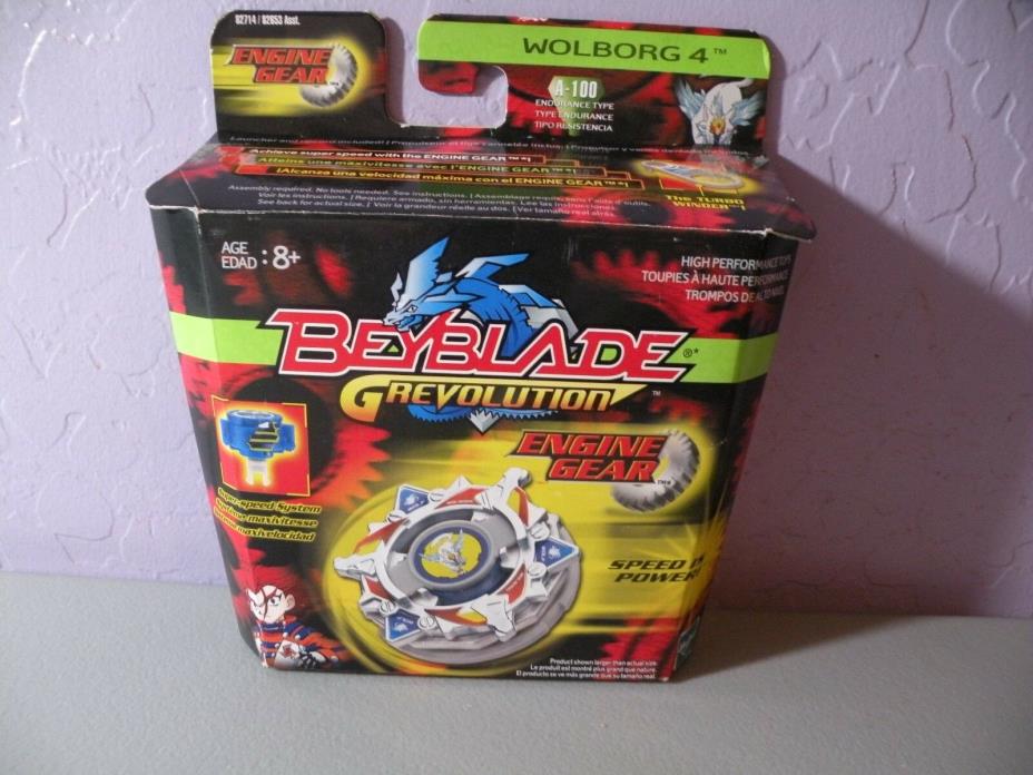 A-100 Wolborg 4 Beyblade G-Revolution Engine Gear Hasbro Open Box Hasbro 2004