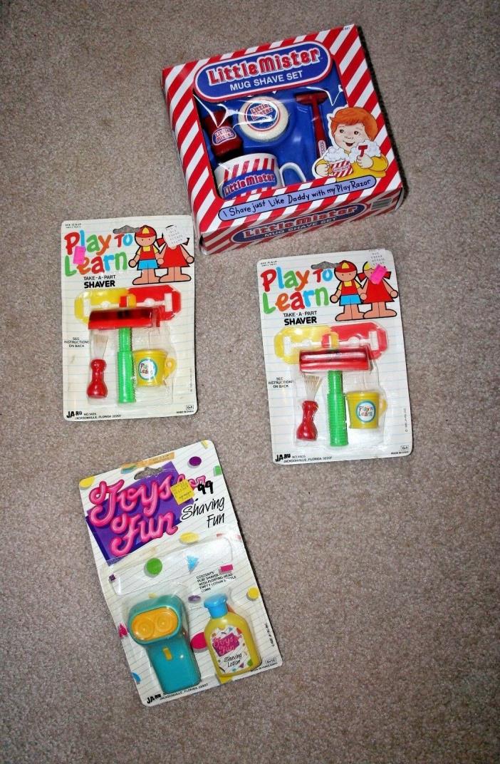 Toy Kid Little Mister Toy Shaving Kit / Jaru Toy Shaving Set MIP (4) Bath Toy
