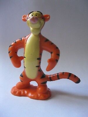 TIGGER stamped Disney solid plastic WINNIE THE POOH figure about 3