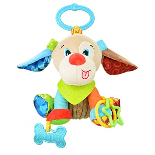 OASMU Baby Toys, Pram Toys, Newborn Baby Infant Stroller Toys Washable Squeaker