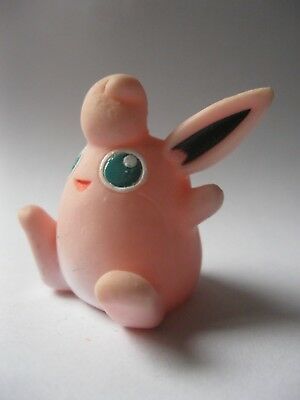 WIGGLYTUFF stamped Bandai 1996 Pokemon plastic figure about 1.75 inches tall