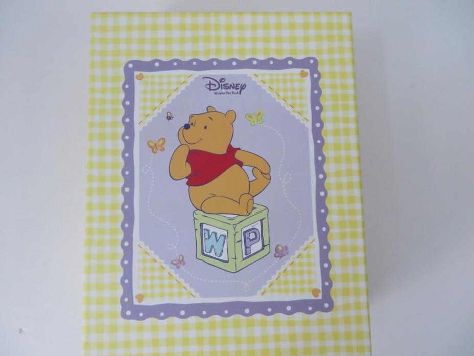 Disney Winnie The Pooh Baby Memories Box Plush Pooh Rattle Photo Album Etc #7851