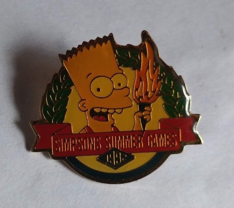 Simpson's Summer Games 1992 Collectible Lapel Pin