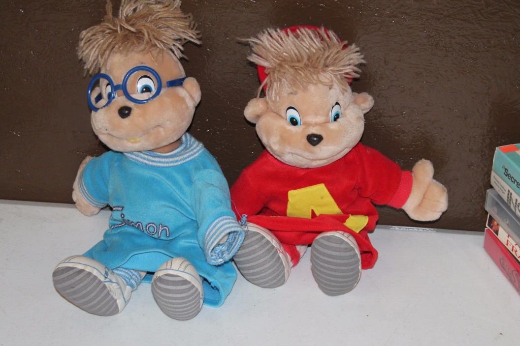 1988 Rare Vintage Starshine Alvin And The Chipmunks Plush Stuffed Alvin Simon