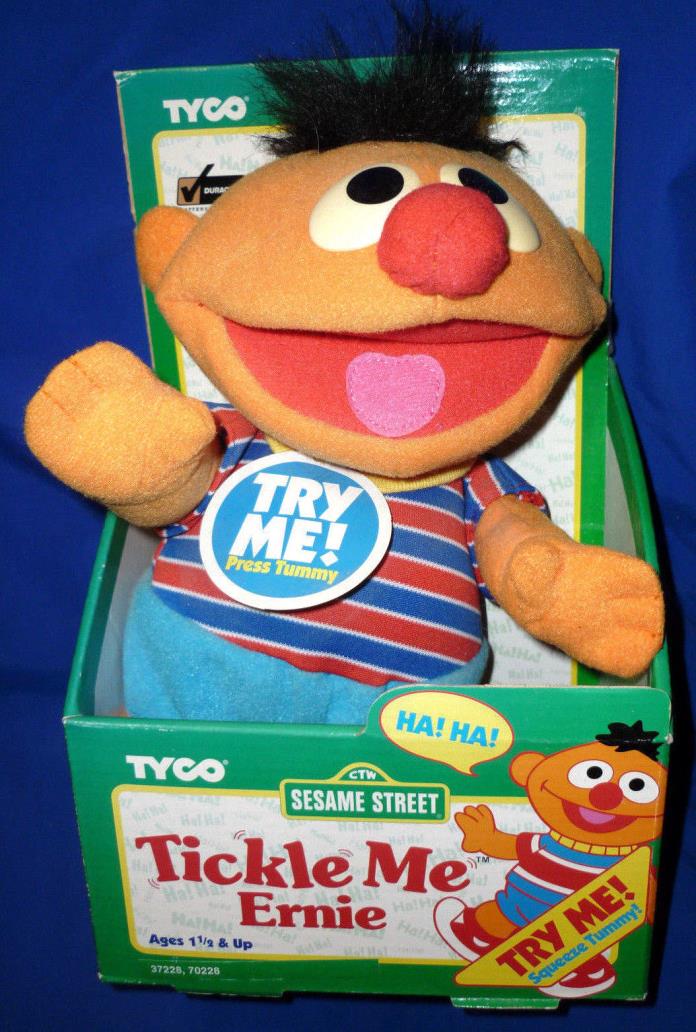 NEW Vintage Tickle Me Ernie Sesame Street Tyco 1996 Rare NIB Free Shipping OOP