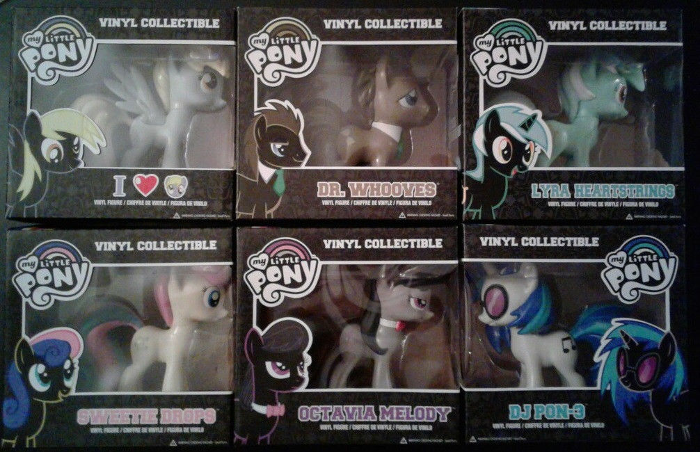 Funko My Little Pony Vinyl Lot of 6 Derpy Whooves Lyra Sweetie Drops Octavia DJ