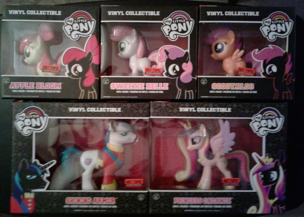 Funko My Little Pony Vinyl Lot 5 Shining Armor Cadance Apple Sweetie Scootaloo