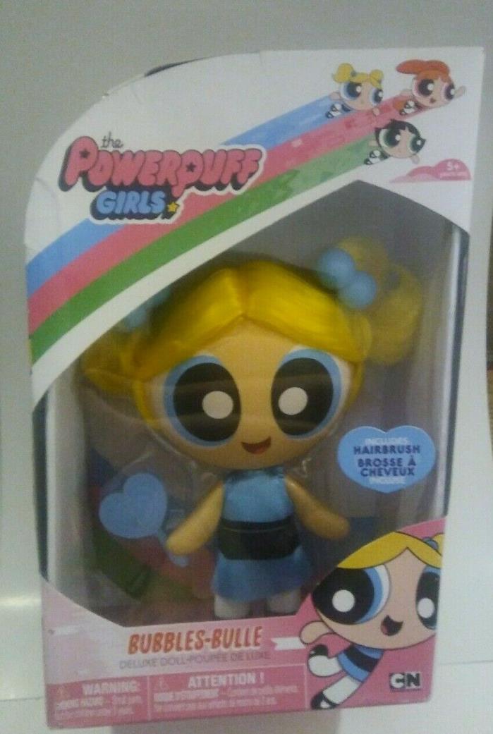 The PowerPuff Girls Cartoon Network Deluxe 6 inch Doll Bubbles with Hairbrush