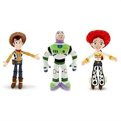 Disney Toy Story - Woody, Buzz Lightyear, and Jessie - Plush Doll Set of 3