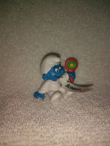 Smurfs Native American Indian Figure Vintage Toy Collectible Baby Rattle