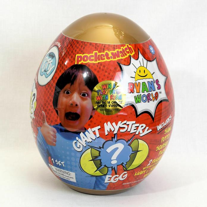 Ryan's World Giant GOLD Mystery Egg Toy Limited Edition NEW