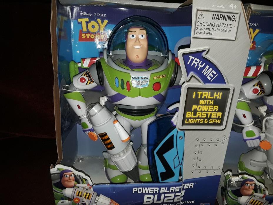 Toy Story 2 Power Blaster Buzz Lightyear TALKING LIGHTS SOUND DISNEY RARE NEW???