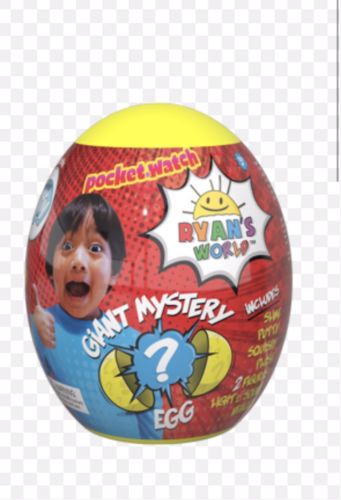 Ryan's World Yellow Giant Mystery Egg Toy Ultra Rare Hot Surprise Youtube Slime
