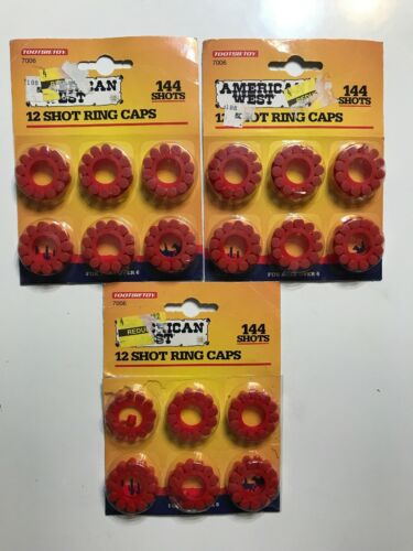Tootsie Toy American West 12 Shot Ring Caps 7006 lot of 35 caps! 1996