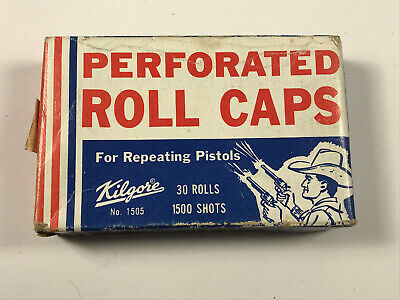 Vintage 50s 60s Kilgore Roll Caps No.1505 Unopened Box Cowboy
